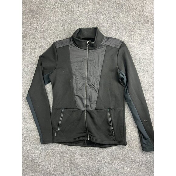 Mountain Force Jacket Men's 52/L Black Full Zip Pockets Mock Neck - Picture 1 of 9